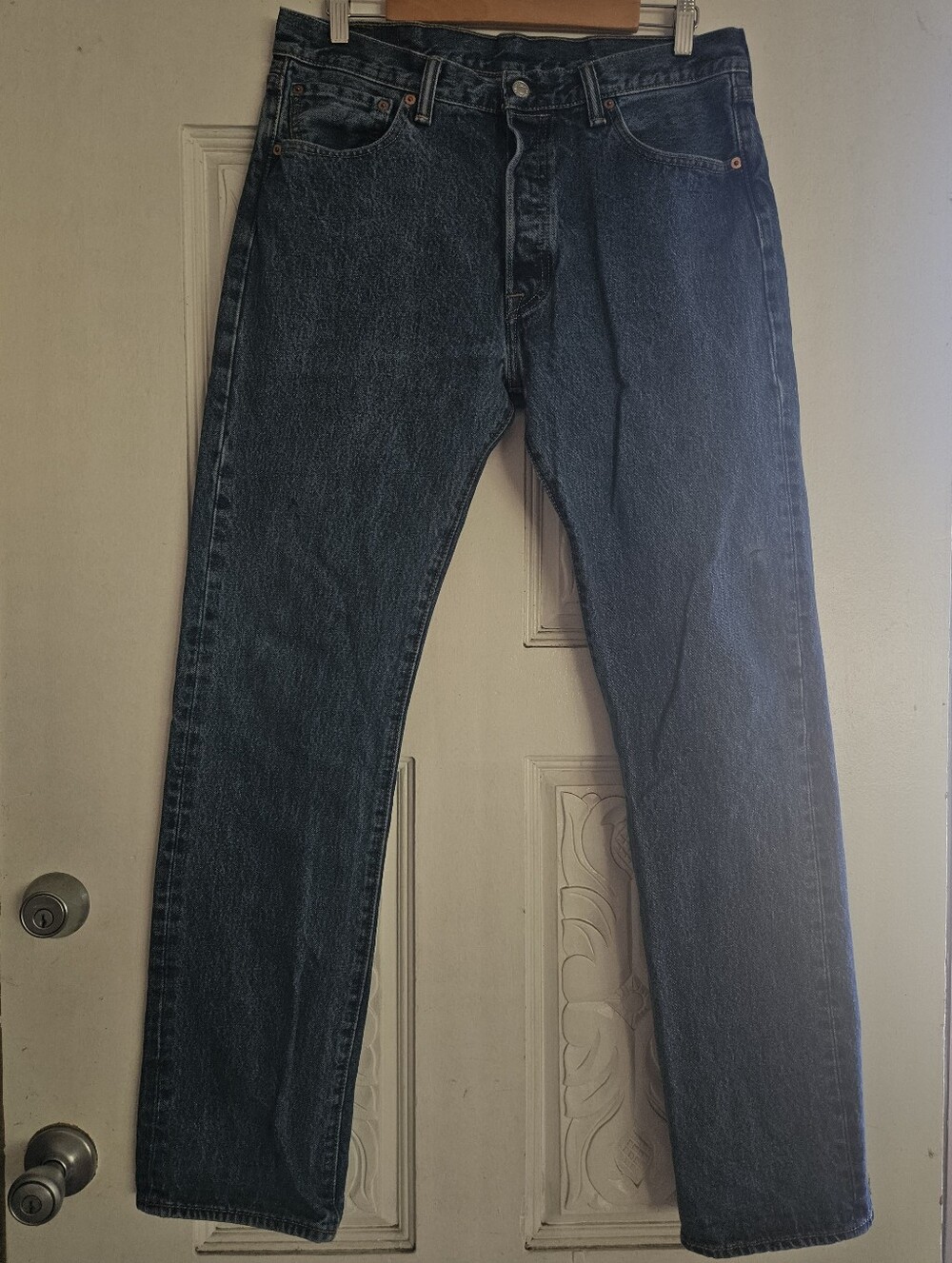 Levi's 501 Classic Men's Dark Blue Straight-Leg Jeans 34x34